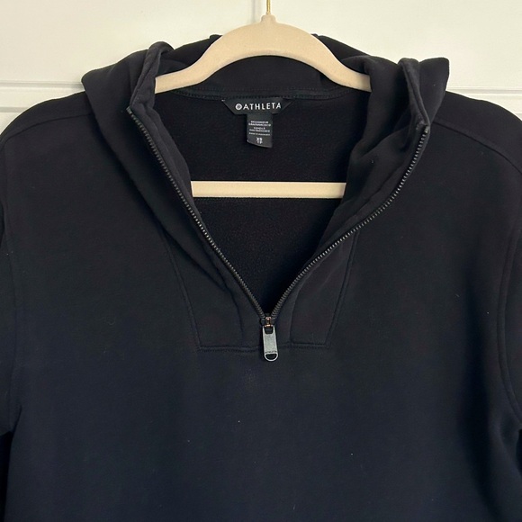 Athleta Black Retroplush Tunic Hoodie - Picture 5 of 8